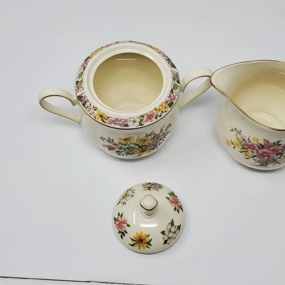 LENOX Creamer and Covered Sugar Bowl set The Constitution Cream and Sugar Excel